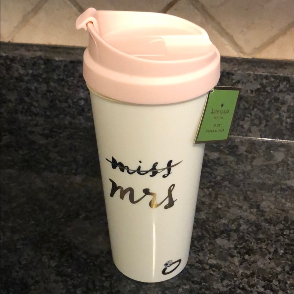 KATE SPADE thermal mug MISS TO MRS